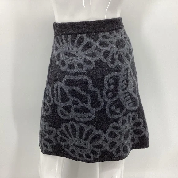 *** marimekko UNIQLO Grey Knit Wool Skirt *** NWT *** XS - Picture 4 of 6